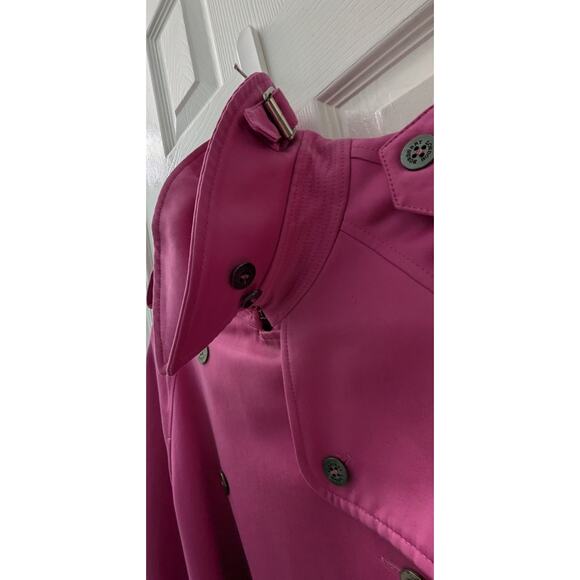 Burberry Womans Trench Coat Pink Size 10 Excellent Condition - Picture 6 of 10